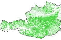 Waldkarte Österreich, Stand Juni 2020