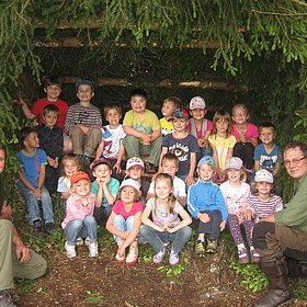 „Raus in die Natur“ beim Kindergarten Erpfendorf