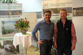 Klima-Referent Andreas Jäger mit Obmannstellvertreter Simon Klotz