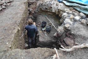 Ausgrabung durch Archäologen