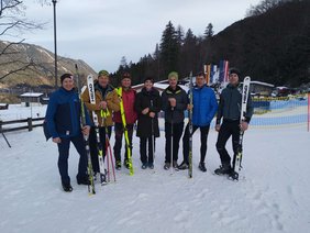 von links: Matthias Schnegg, Johann Rahm, Michael Erler, Anna Rita Hollaus, Karl Krug, Franz Mietschnig, Thomas Gradnig
